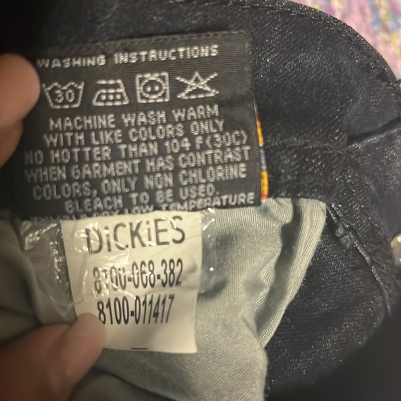 DICKIES Men’s Size 31 Black Skinny Jeans with Faded Dusted White Design NWOT $ - Picture 15 of 16